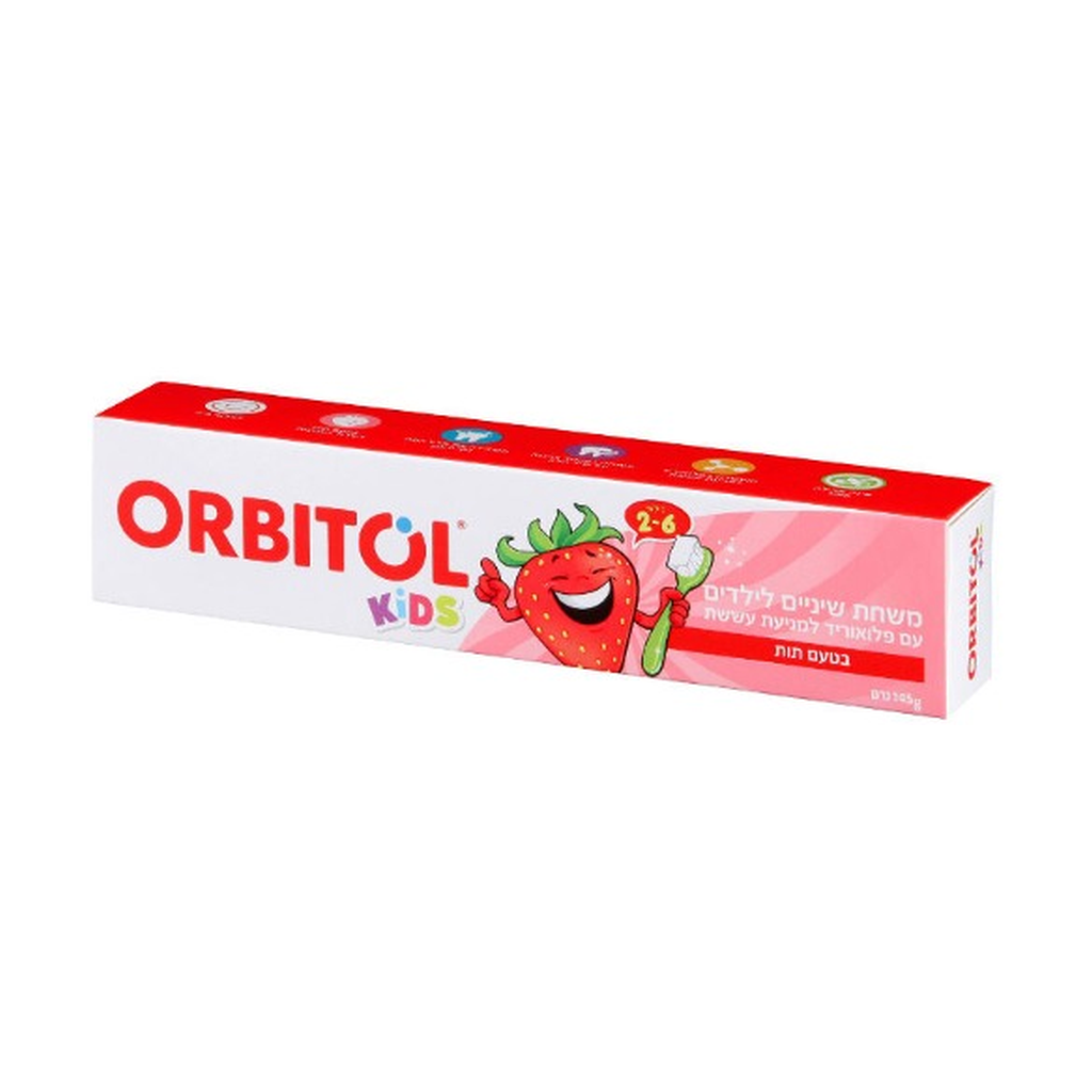 משחת שיניים אורביטול ילדים תות